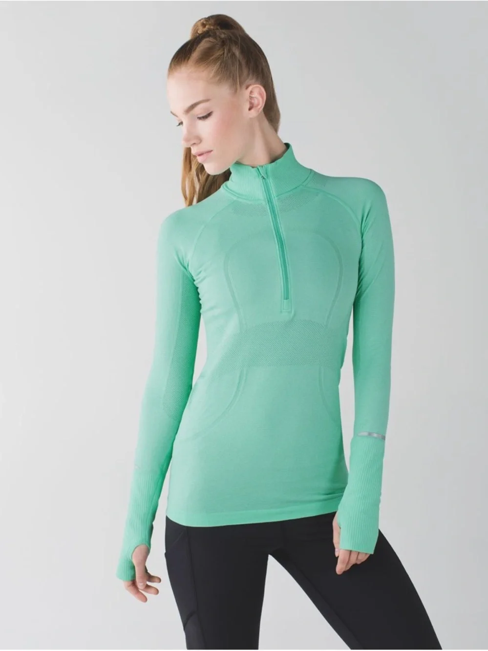 Lululemon Run Workout Gym Long Sleeve Swiftly Tech 1/2 Zip Up Sweater Jacket